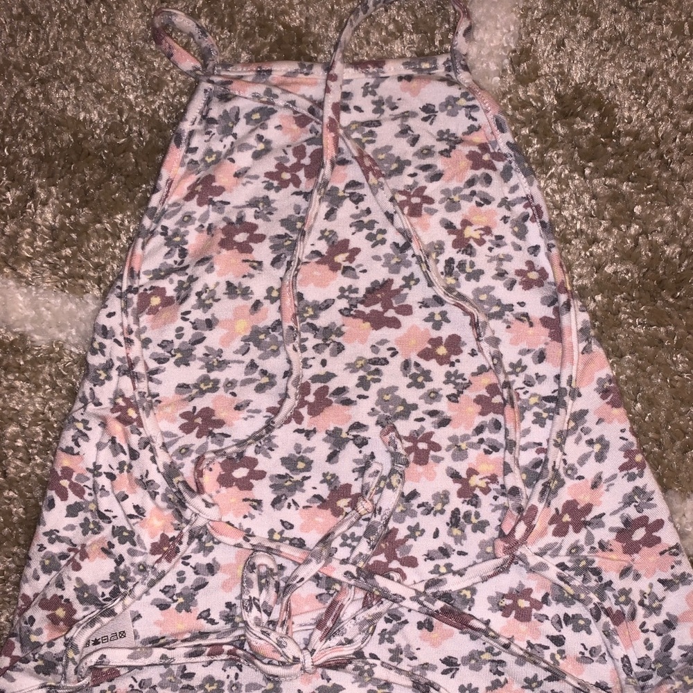 Open back crop top
